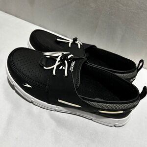 Speedo Men's Port Shoe Water Shoes Black White Lace Up Size 10 lightweight